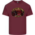 Farming Support Your Local Farmer Mens Cotton T-Shirt Tee Top Maroon