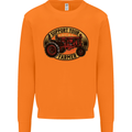 Farming Support Your Local Farmer Mens Sweatshirt Jumper Orange