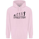 Father And Son Evolution Father's Day Dad Childrens Kids Hoodie Light Pink