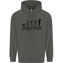 Father And Son Evolution Father's Day Dad Childrens Kids Hoodie Storm Grey