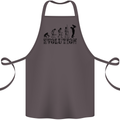Father And Son Evolution Father's Day Dad Cotton Apron 100% Organic Dark Grey