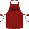Father And Son Evolution Father's Day Dad Cotton Apron 100% Organic Maroon