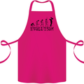 Father And Son Evolution Father's Day Dad Cotton Apron 100% Organic Pink