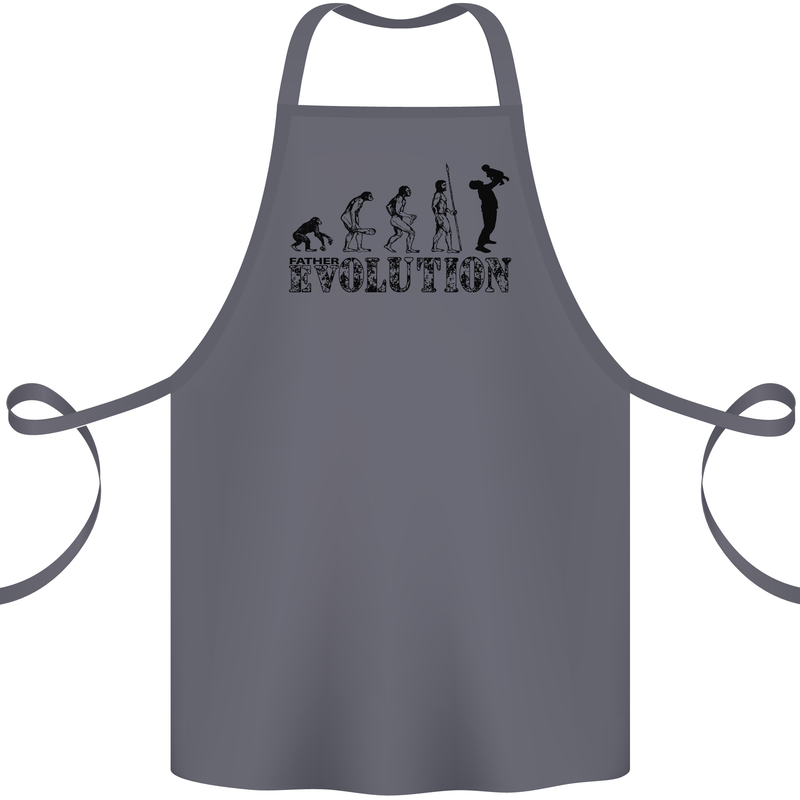 Father And Son Evolution Father's Day Dad Cotton Apron 100% Organic Steel