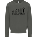 Father And Son Evolution Father's Day Dad Kids Sweatshirt Jumper Storm Grey