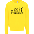 Father And Son Evolution Father's Day Dad Kids Sweatshirt Jumper Yellow