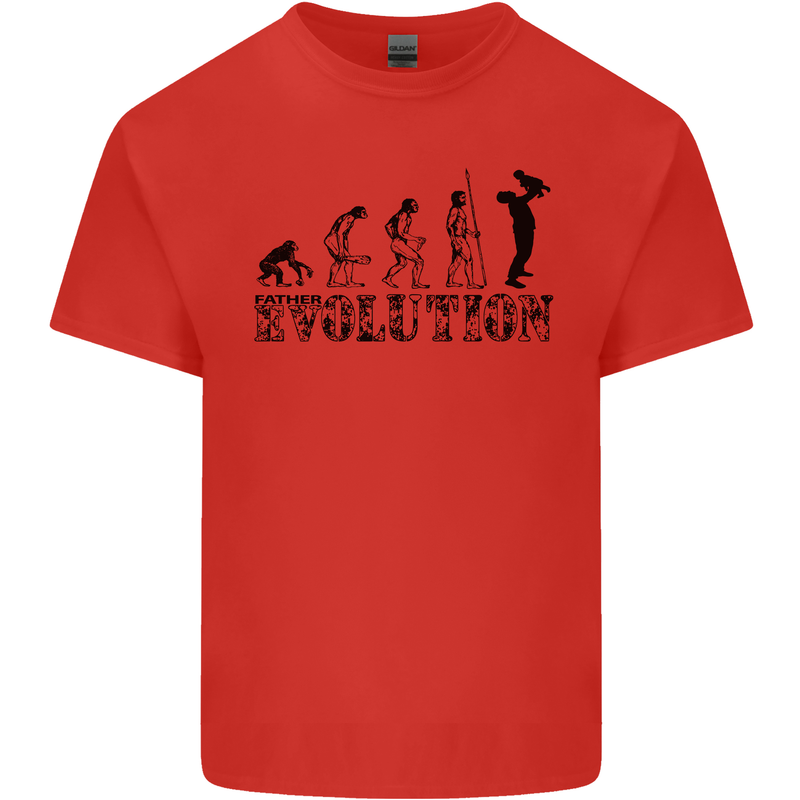 Father And Son Evolution Father's Day Dad Kids T-Shirt Childrens Red