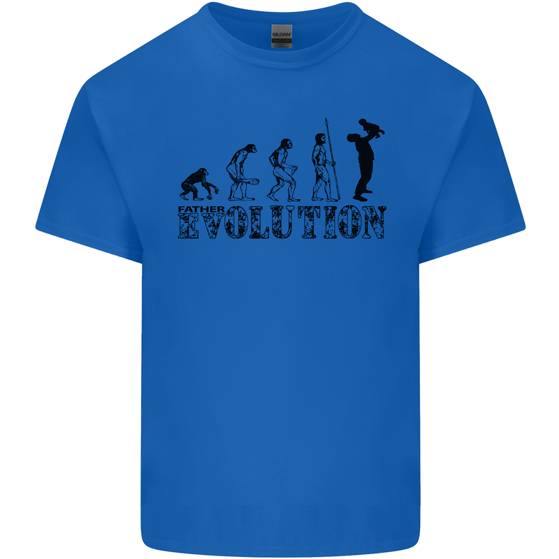 Father And Son Evolution Father's Day Dad Kids T-Shirt Childrens Royal Blue