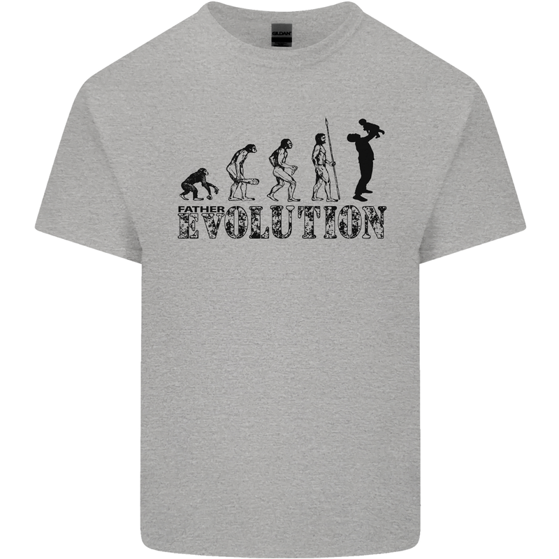 Father And Son Evolution Father's Day Dad Kids T-Shirt Childrens Sports Grey