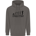 Father And Son Evolution Father's Day Dad Mens 80% Cotton Hoodie Charcoal