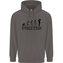 Father And Son Evolution Father's Day Dad Mens 80% Cotton Hoodie Charcoal