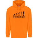 Father And Son Evolution Father's Day Dad Mens 80% Cotton Hoodie Orange
