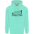 Father And Son Evolution Father's Day Dad Mens 80% Cotton Hoodie Peppermint