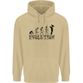 Father And Son Evolution Father's Day Dad Mens 80% Cotton Hoodie Sand