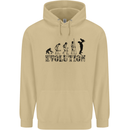 Father And Son Evolution Father's Day Dad Mens 80% Cotton Hoodie Sand