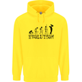 Father And Son Evolution Father's Day Dad Mens 80% Cotton Hoodie Yellow