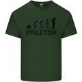 Father And Son Evolution Father's Day Dad Mens Cotton T-Shirt Tee Top Forest Green