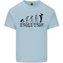 Father And Son Evolution Father's Day Dad Mens Cotton T-Shirt Tee Top Light Blue