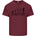Father And Son Evolution Father's Day Dad Mens Cotton T-Shirt Tee Top Maroon