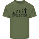 Father And Son Evolution Father's Day Dad Mens Cotton T-Shirt Tee Top Military Green