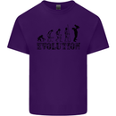 Father And Son Evolution Father's Day Dad Mens Cotton T-Shirt Tee Top Purple