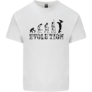 Father And Son Evolution Father's Day Dad Mens Cotton T-Shirt Tee Top White