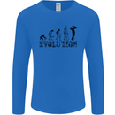 Father And Son Evolution Father's Day Dad Mens Long Sleeve T-Shirt Royal Blue