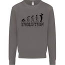 Father And Son Evolution Father's Day Dad Mens Sweatshirt Jumper Charcoal