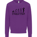 Father And Son Evolution Father's Day Dad Mens Sweatshirt Jumper Purple