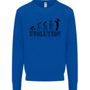 Father And Son Evolution Father's Day Dad Mens Sweatshirt Jumper Royal Blue