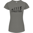Father And Son Evolution Father's Day Dad Womens Petite Cut T-Shirt Charcoal