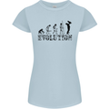 Father And Son Evolution Father's Day Dad Womens Petite Cut T-Shirt Light Blue