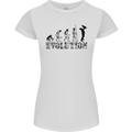 Father And Son Evolution Father's Day Dad Womens Petite Cut T-Shirt White