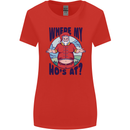 Father Christmas Where My Ho's at? Womens Wider Cut T-Shirt Red