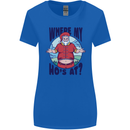 Father Christmas Where My Ho's at? Womens Wider Cut T-Shirt Royal Blue