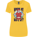 Father Christmas Where My Ho's at? Womens Wider Cut T-Shirt Yellow