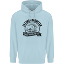 Father & Daughter Best Friends Father's Day Childrens Kids Hoodie Light Blue