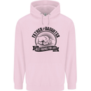 Father & Daughter Best Friends Father's Day Childrens Kids Hoodie Light Pink