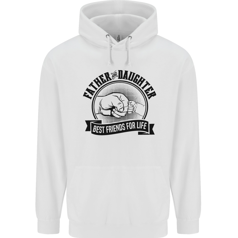 Father & Daughter Best Friends Father's Day Childrens Kids Hoodie White