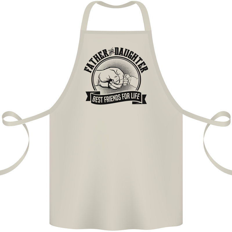 Father & Daughter Best Friends Father's Day Cotton Apron 100% Organic Natural
