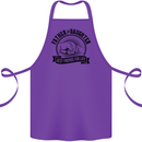 Father & Daughter Best Friends Father's Day Cotton Apron 100% Organic Purple