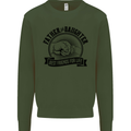 Father & Daughter Best Friends Father's Day Kids Sweatshirt Jumper Forest Green