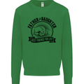 Father & Daughter Best Friends Father's Day Kids Sweatshirt Jumper Irish Green