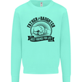 Father & Daughter Best Friends Father's Day Kids Sweatshirt Jumper Peppermint