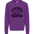 Father & Daughter Best Friends Father's Day Kids Sweatshirt Jumper Purple