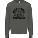 Father & Daughter Best Friends Father's Day Kids Sweatshirt Jumper Storm Grey