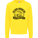 Father & Daughter Best Friends Father's Day Kids Sweatshirt Jumper Yellow