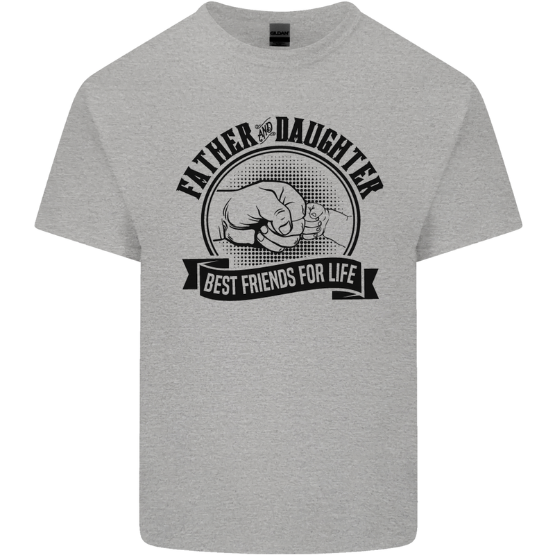 Father & Daughter Best Friends Father's Day Kids T-Shirt Childrens Sports Grey