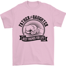 Father & Daughter Best Friends Father's Day Mens T-Shirt Cotton Gildan Light Pink
