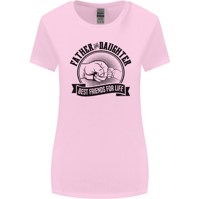 Father & Daughter Best Friends Father's Day Womens Wider Cut T-Shirt Light Pink